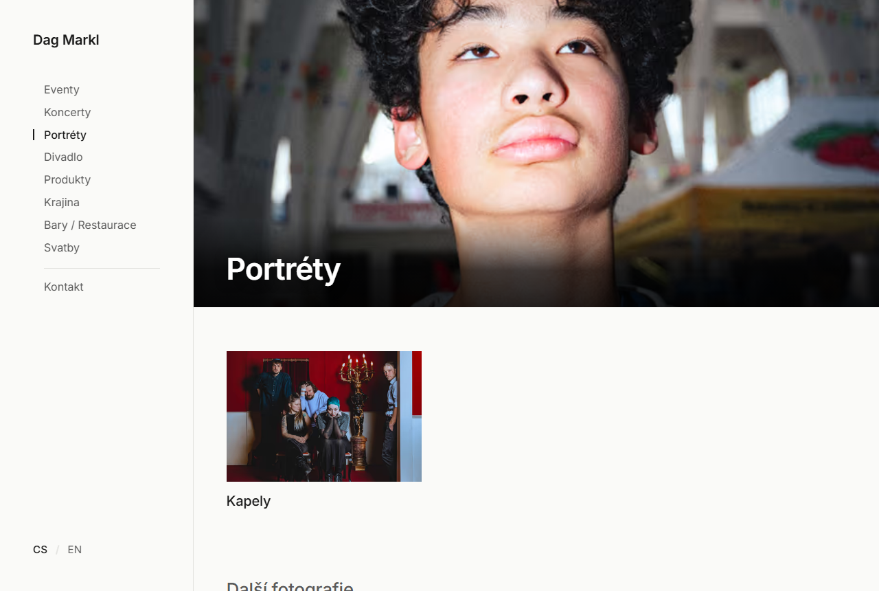 Dag Markl, Fotografické portfolio